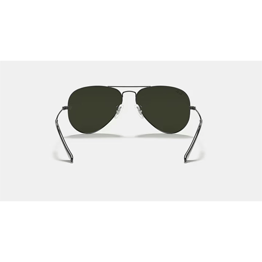 Ray Ban Ray Ban Aviator Classic Large Gunmetal G-15 Green Mens Sunglasses Lifestyle