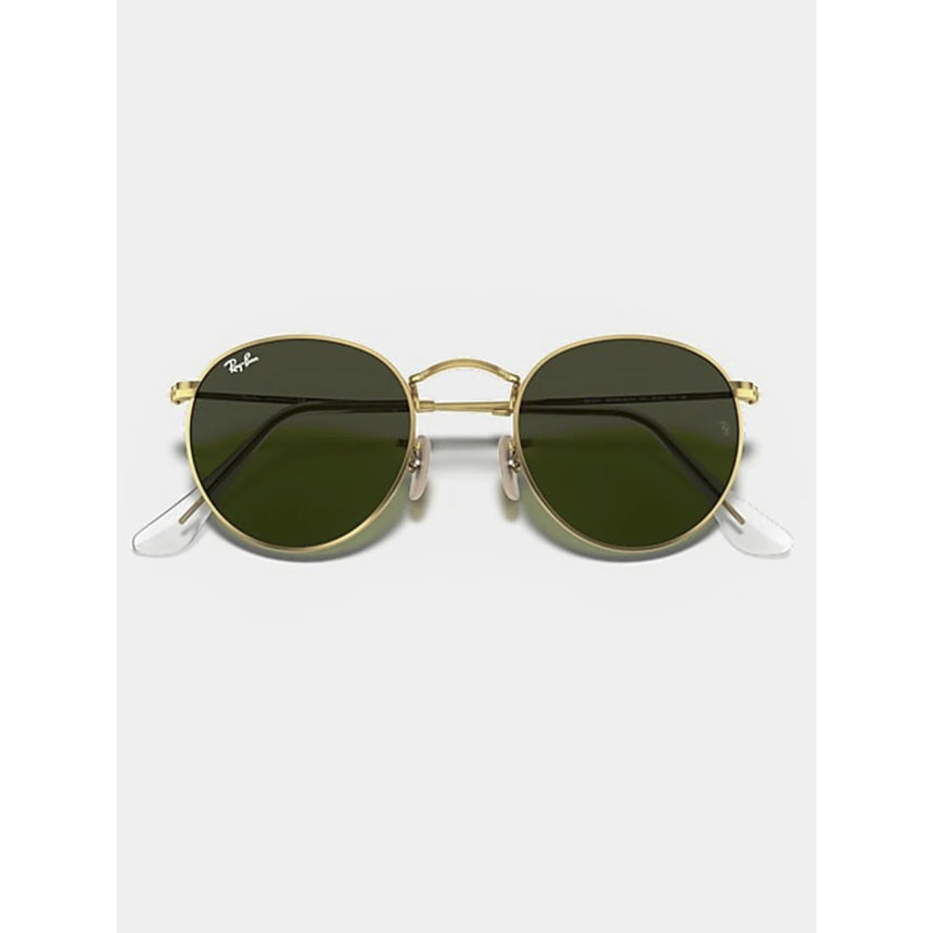 Ray Ban Ray Ban Round Metal - Matte Arista G-15 Green Mens Sunglasses Lifestyle