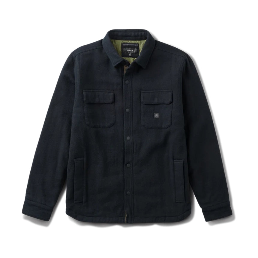 Roark Roark Men's Backwoods Overshirt - Black Black M Mens Street Jackets