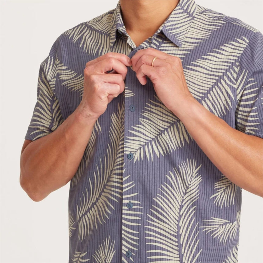Roark Roark Men's Bless Up Short Sleeve Shirt - Fire Fern Slate Fire Fern Slate S Mens Button Up Short Sleeve Shirts
