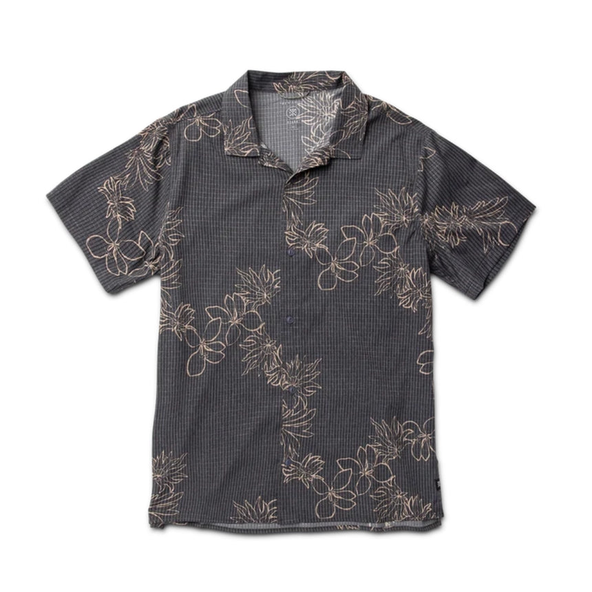 Roark Roark Men's Bless Up Trail Short Sleeve Shirt - Onyx Onyx M Mens Button Up Short Sleeve Shirts