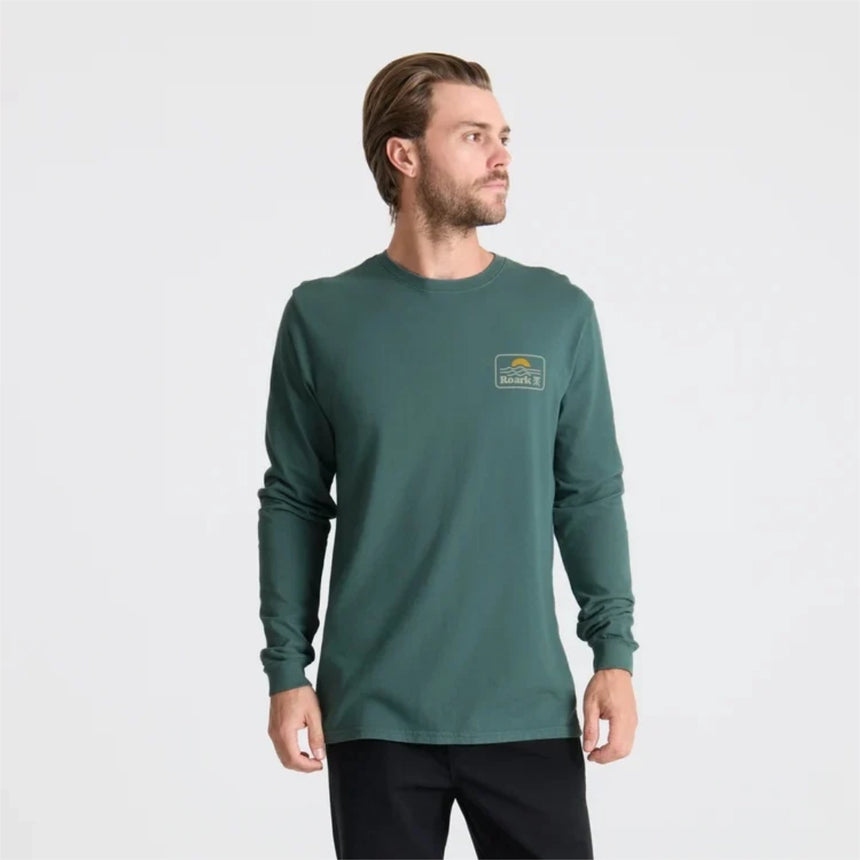 Roark Roark Men's Earth & Sea Long Sleeve Shirt - Slate Green Slate Green M Mens Long Sleeve T-Shirts