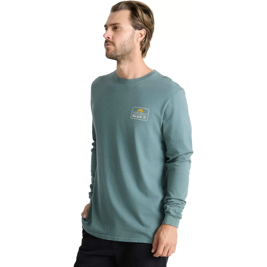 Roark Roark Men's Earth & Sea Long Sleeve Shirt - Slate Green Slate Green M Mens Long Sleeve T-Shirts