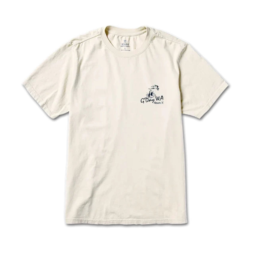 Roark Roark Men's G'Day W.A. Short Sleeve Shirt - Ivory Ivory S Mens T-Shirts