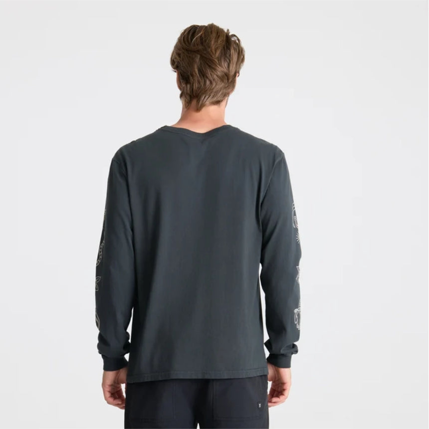 Roark Roark Men's Icons Long Sleeve Shirt - Black Black S Mens Long Sleeve T-Shirts