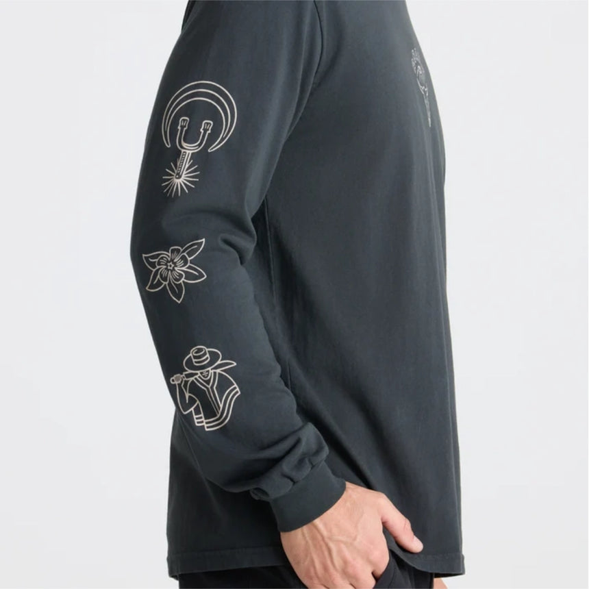 Roark Roark Men's Icons Long Sleeve Shirt - Black Black S Mens Long Sleeve T-Shirts
