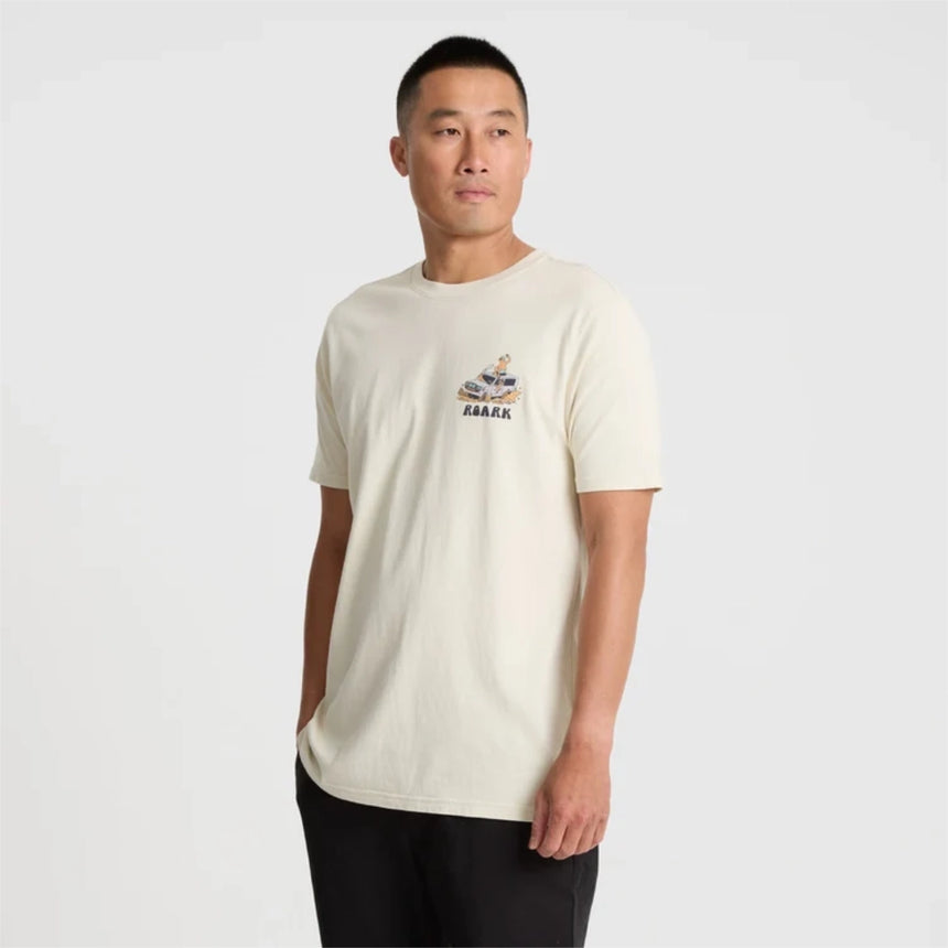 Roark Roark Men's Road Trip Club Short Sleeve Shirt - Ivory Ivory S Mens T-Shirts