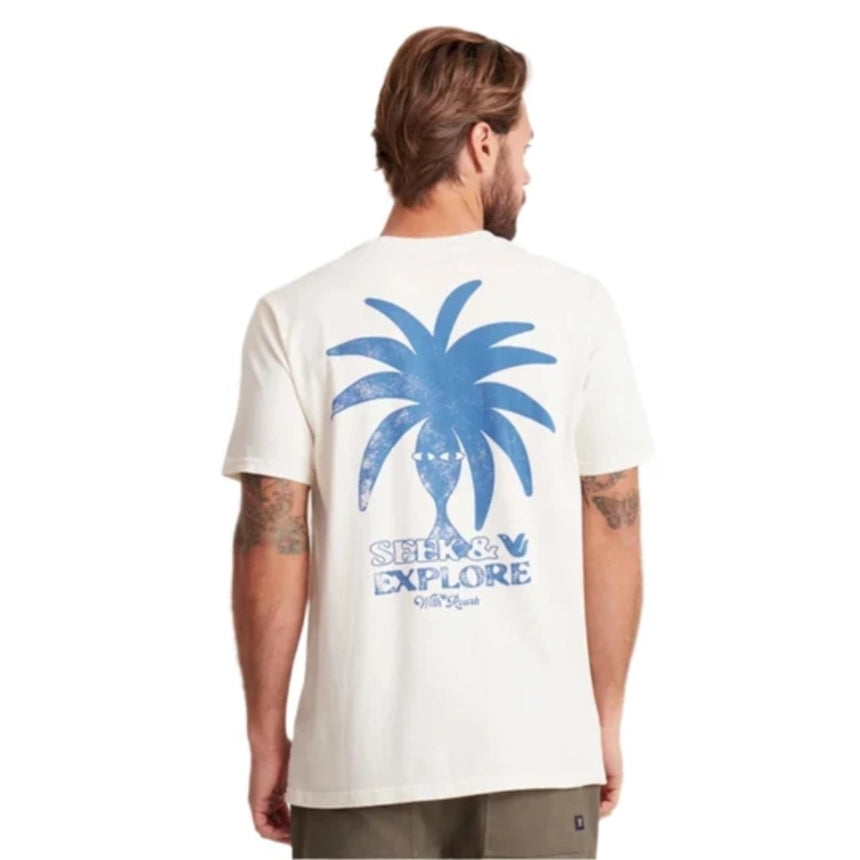 Roark Roark Men's Seek And Explore - Washed Off White Washed Off White S Mens T-Shirts