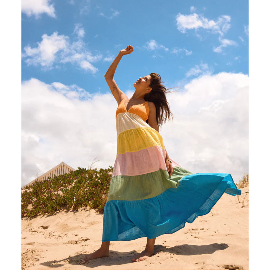 Roxy Roxy Women's Honolulu Glow Maxi Dress - Multi Colour Multi Color Solid XS Womens Dresses