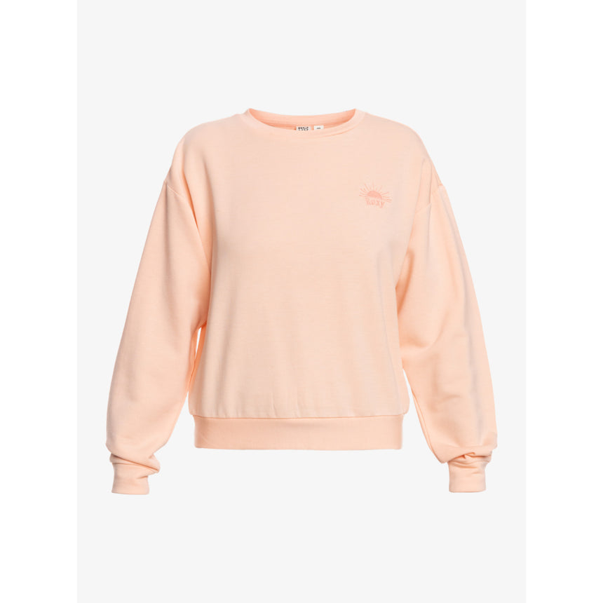 Roxy Roxy Women's Surfing By Moonlight Fleece Peach Parfait S Womens Pull Over Hoodies