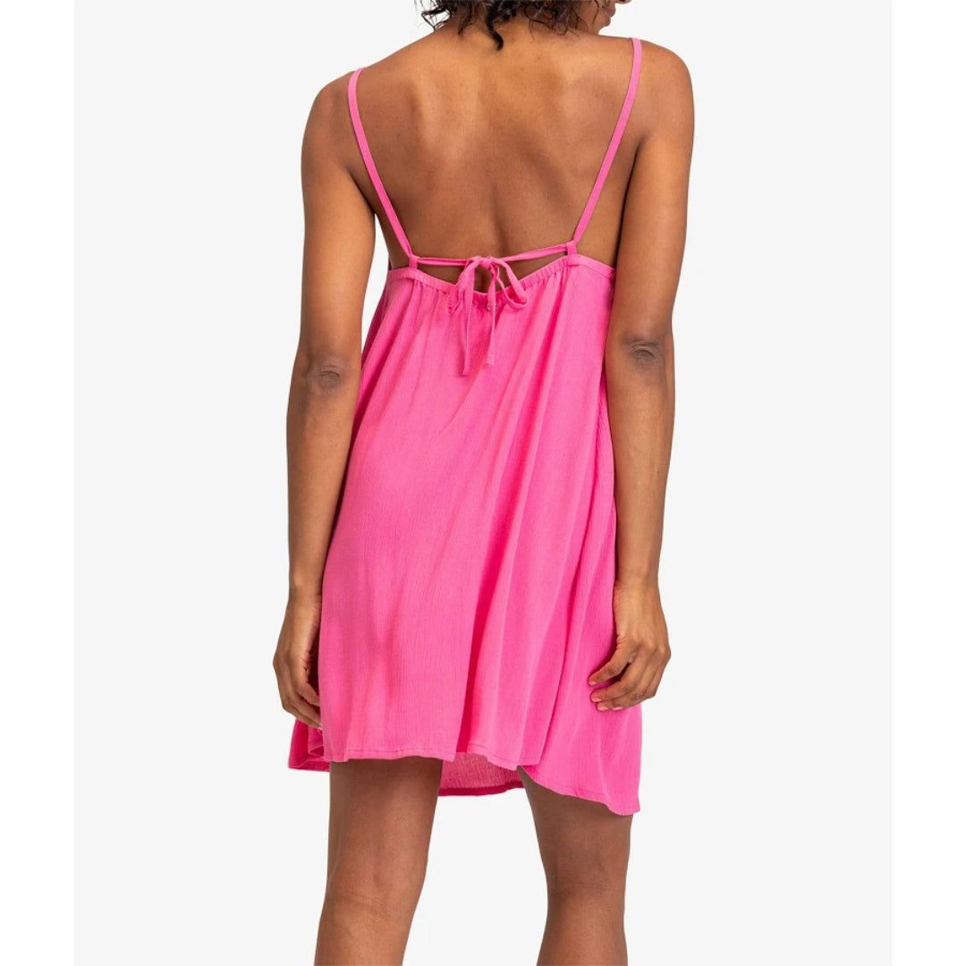 Roxy Roxy Women's Spring Adventures SD Cover Up Shocking Pink XS Womens Short Dresses