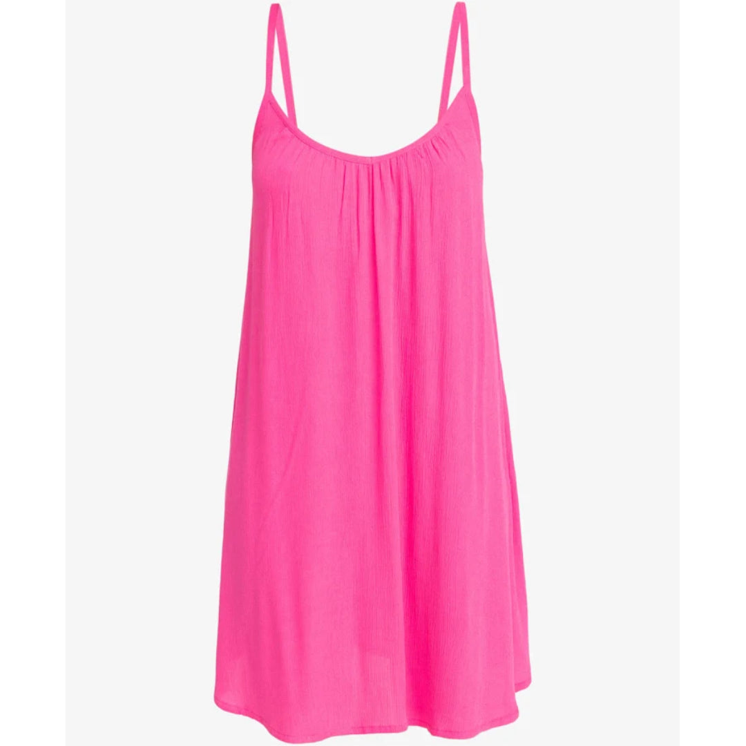 Roxy Roxy Women's Spring Adventures SD Cover Up Shocking Pink XS Womens Short Dresses