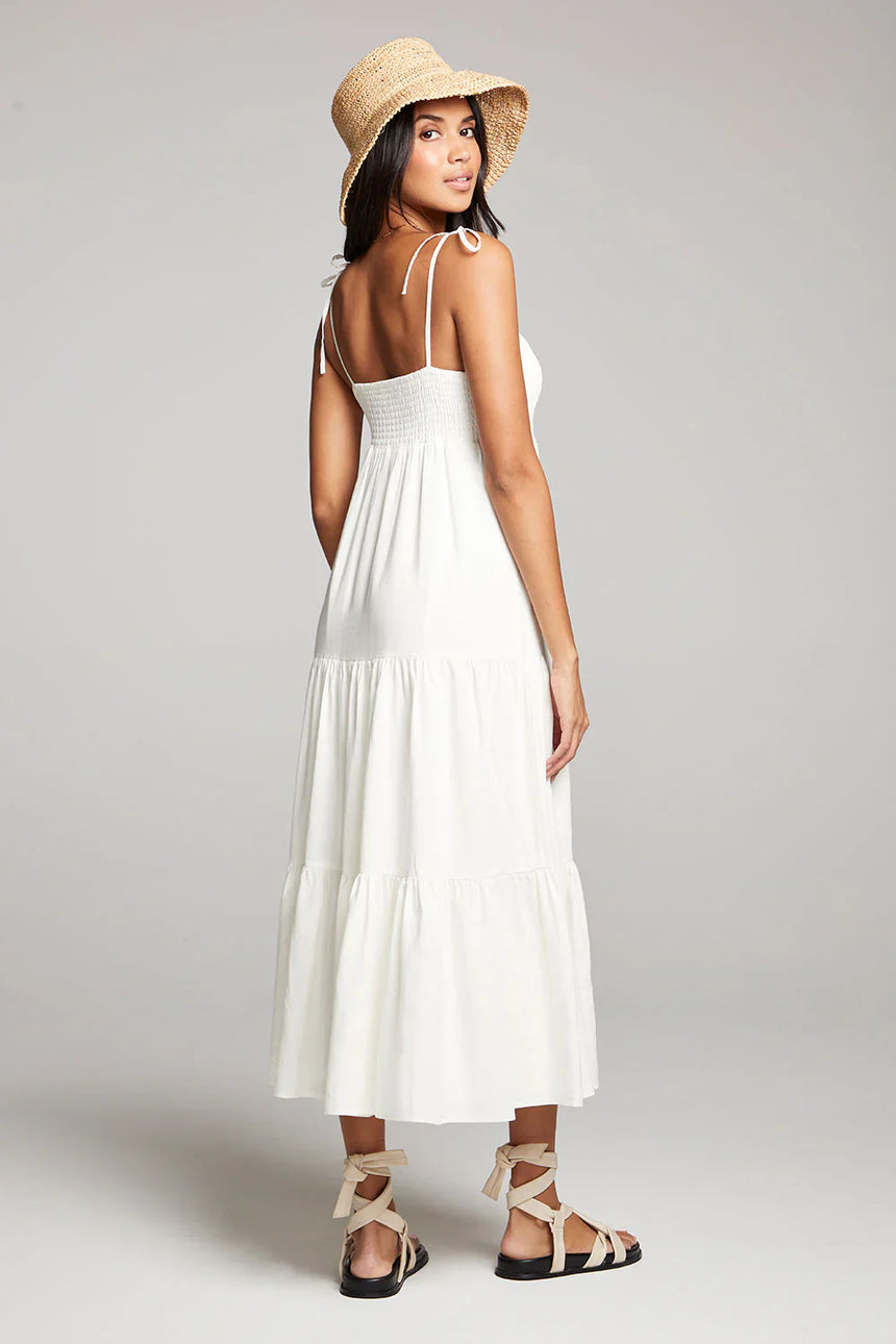 Saltwater Luxe Saltwater Luxe Women's Sorrento Midi Dress Salt XS Womens Long Dresses