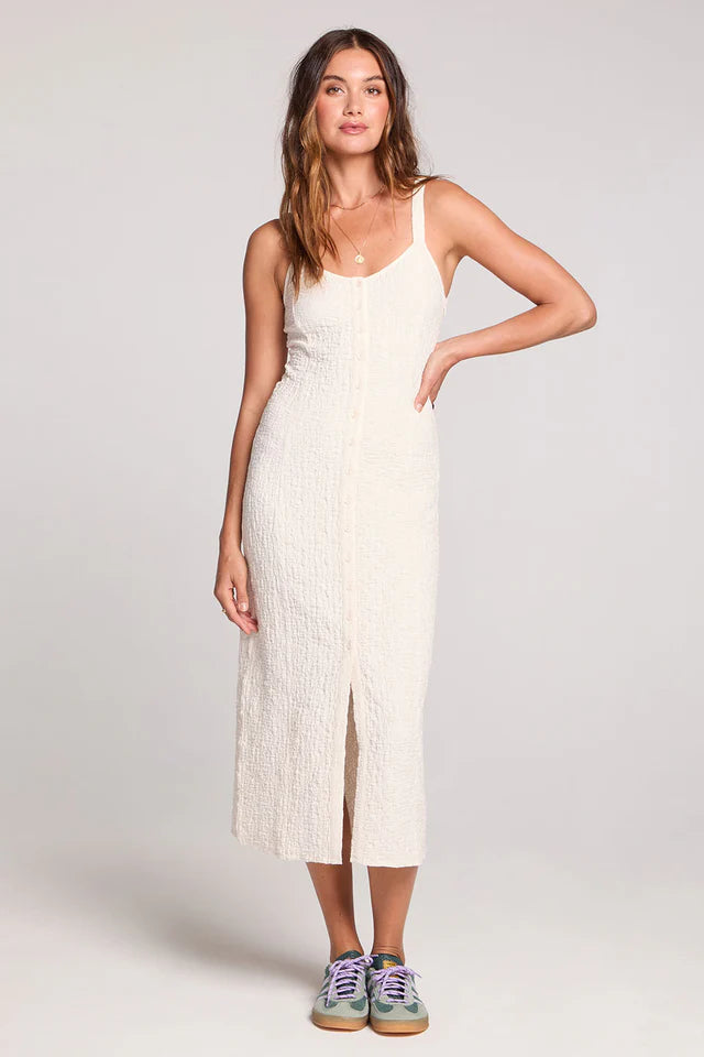 Saltwater Luxe Saltwater Luxe Women's Elowena Midi Dress - Salt Salt XS Womens Long Dresses