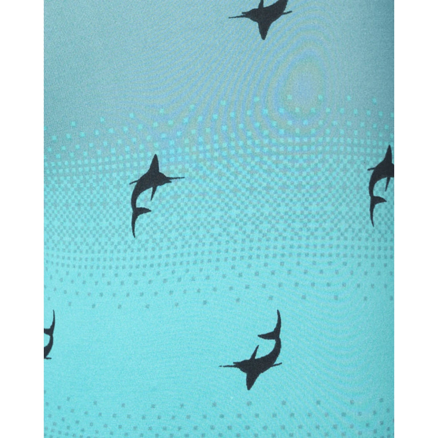 Saxx Saxx Men's Droptemp All Day Cooling Boxer Brief - Sailfish Ombre- Turquoise Sailfish Ombre- Turquoise S Mens Boxer Brief Underwear