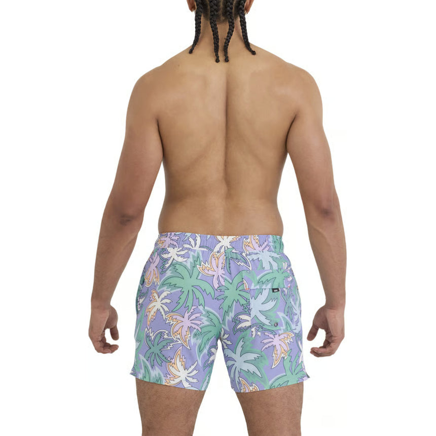 Saxx Saxx Men's Oh Buoy 2N1 Volley 5" - Xanadu-Lavender Xanadu-Lavender S Mens Elastic Casual Trunks