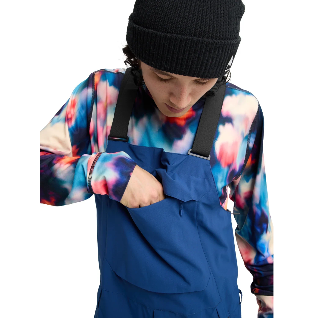 Burton Burton Men's Reserve 2L Stretch Bib Pants - Nightfall Nightfall S Mens Snowboard Bib Pants