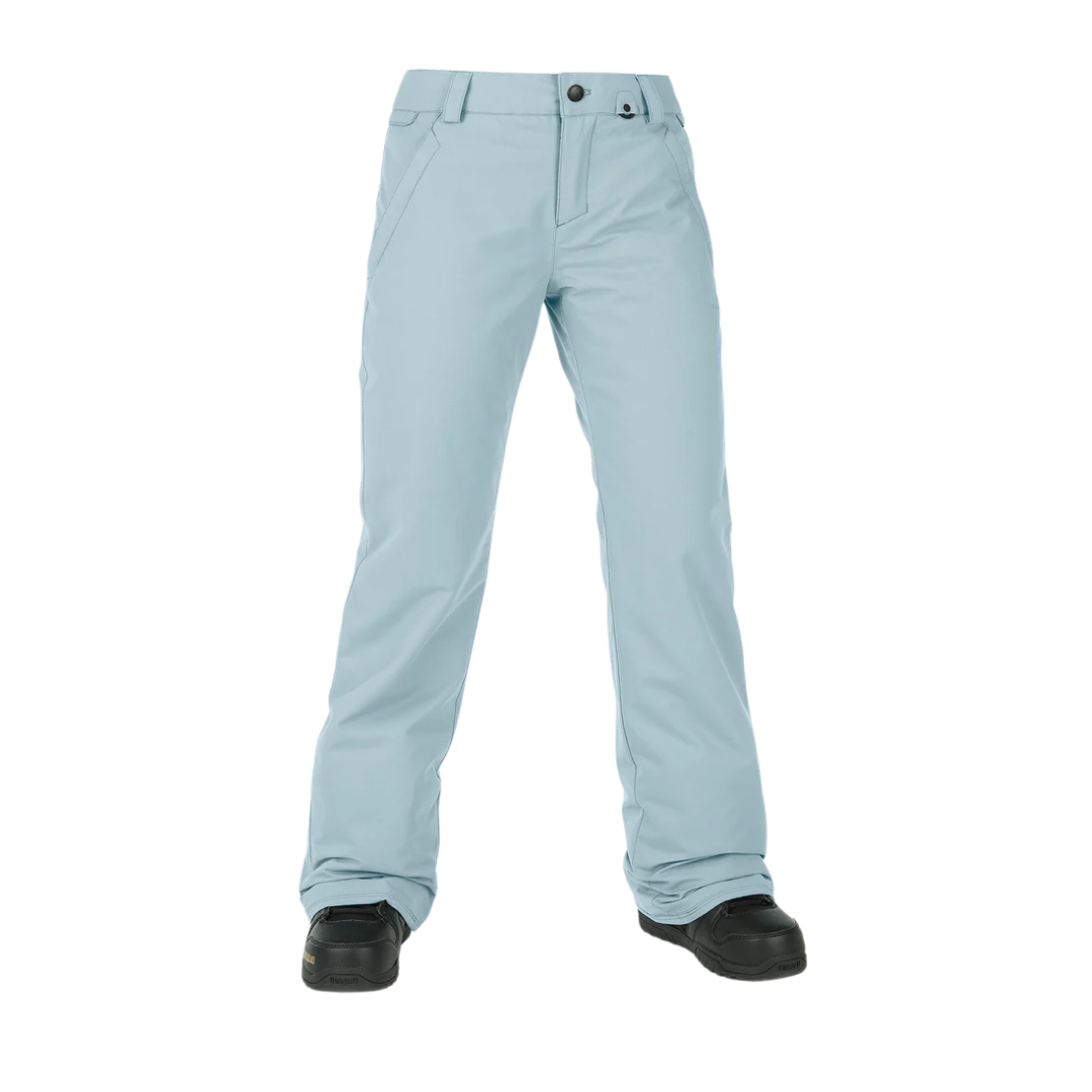 Pantalones aislantes Volcom Frochickie para mujer - Verde ceniza