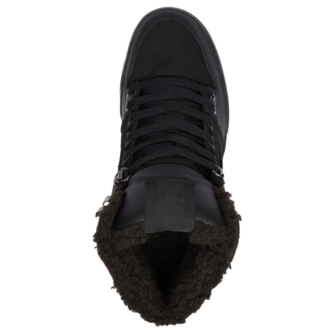 DC Men's Pure High-Top WC WNT Shoes - Black/Black/Black