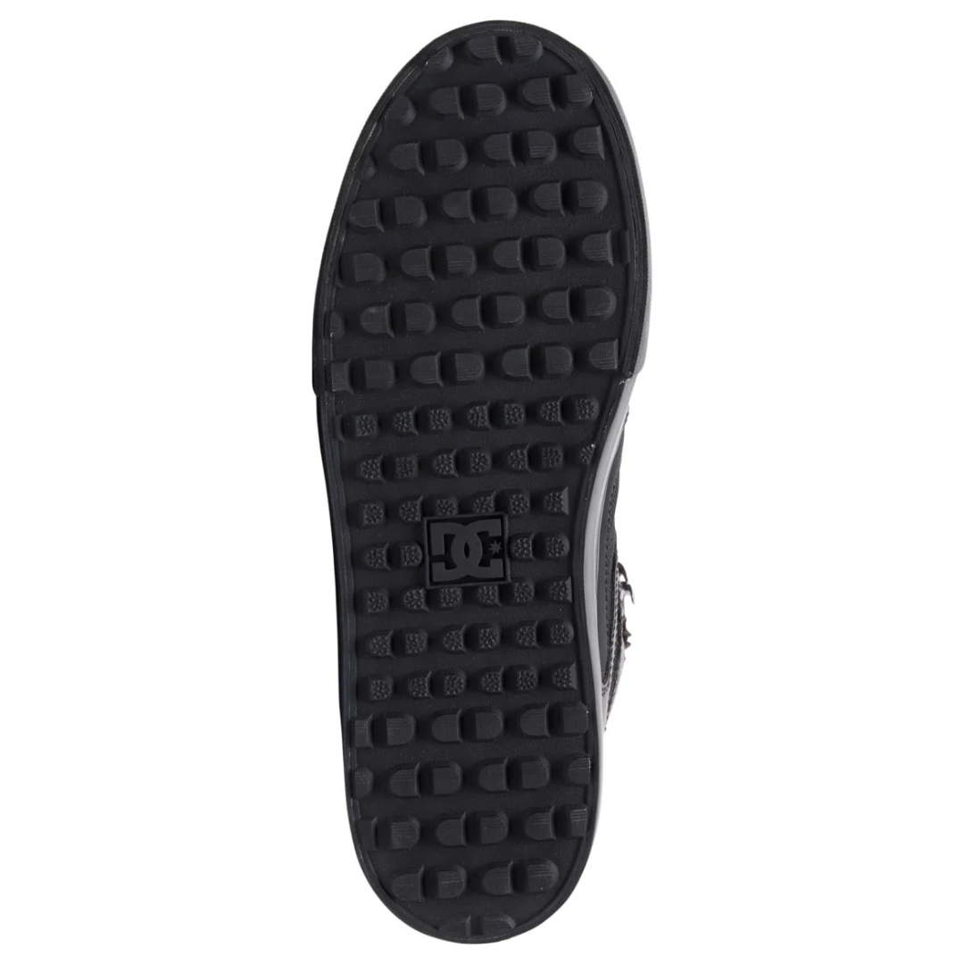DC Men's Pure High-Top WC WNT Shoes - Black/Black/Black