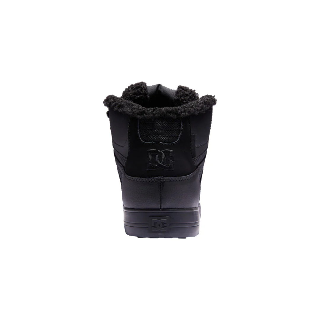 DC Men's Pure High-Top WC WNT Shoes - Black/Black/Black