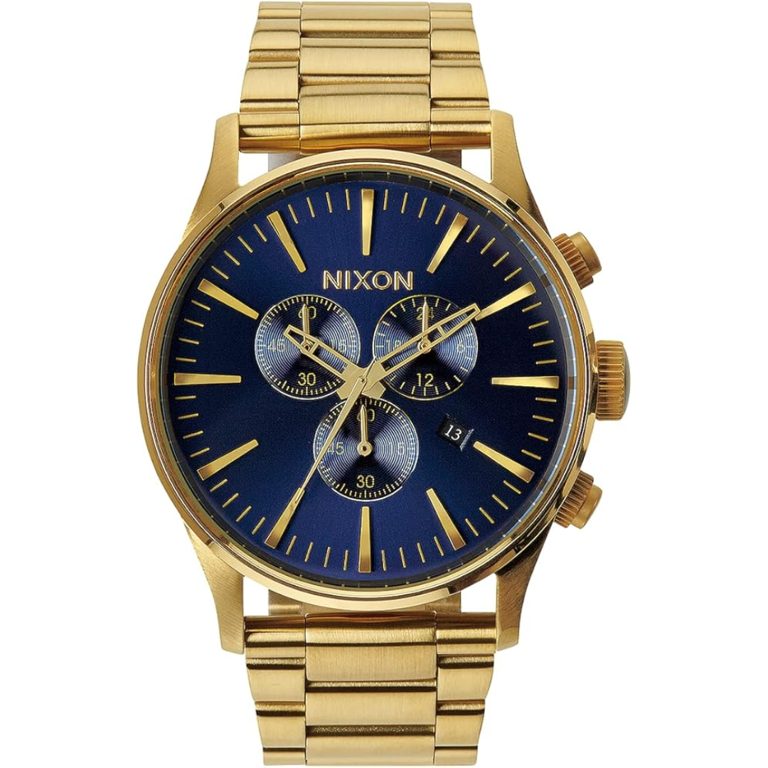 Nixon Nixon Sentry Chrono Mens Metal Strap Bands Watch Mens Analog Metal Band