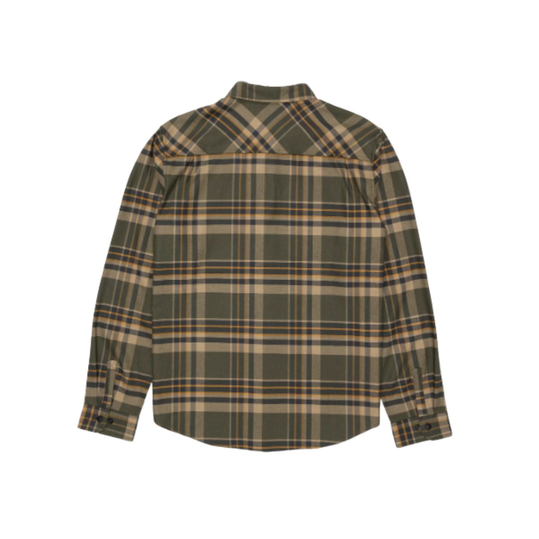 Salty Crew Salty Crew Men's Fathom LS Flannel Khaki M Mens Button Up Long Sleeve Shirts