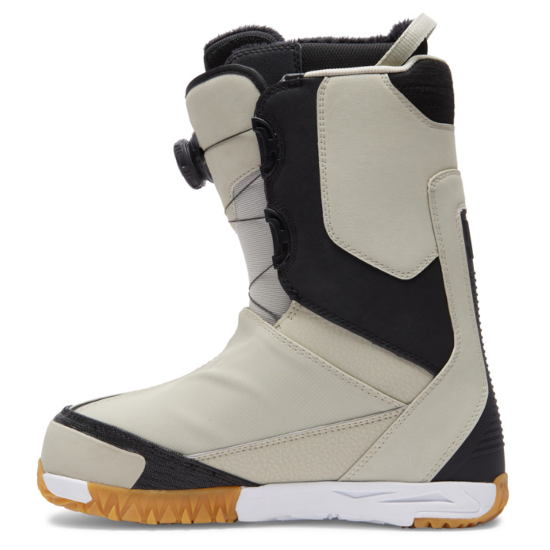DC Men's Transcend BB2 Boa Snowboard Boots -Off White/Gum