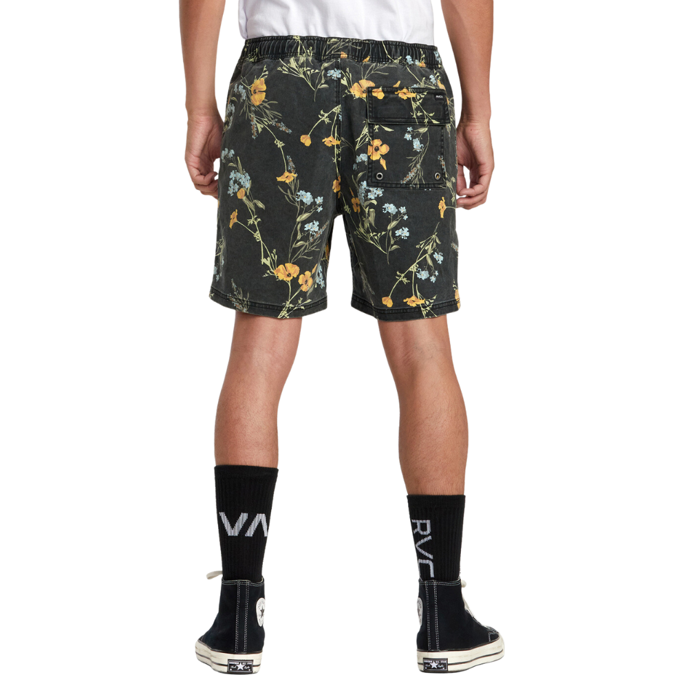 RVCA Men's Escape Print Elastic Waist Walkshorts 17”