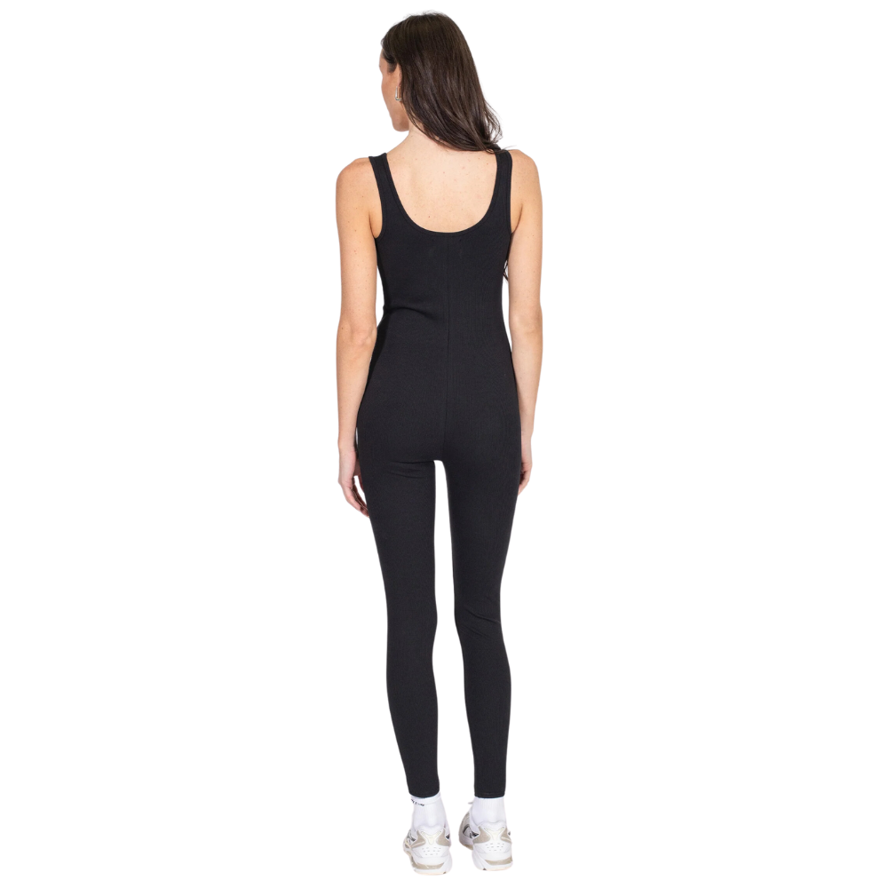 Brunette Ribbed Scoop Neck Jumpsuit