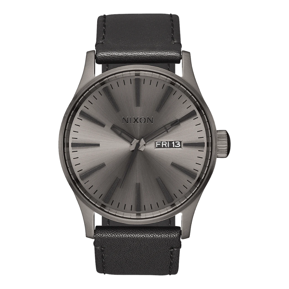 Nixon Sentry Leather Band Watch