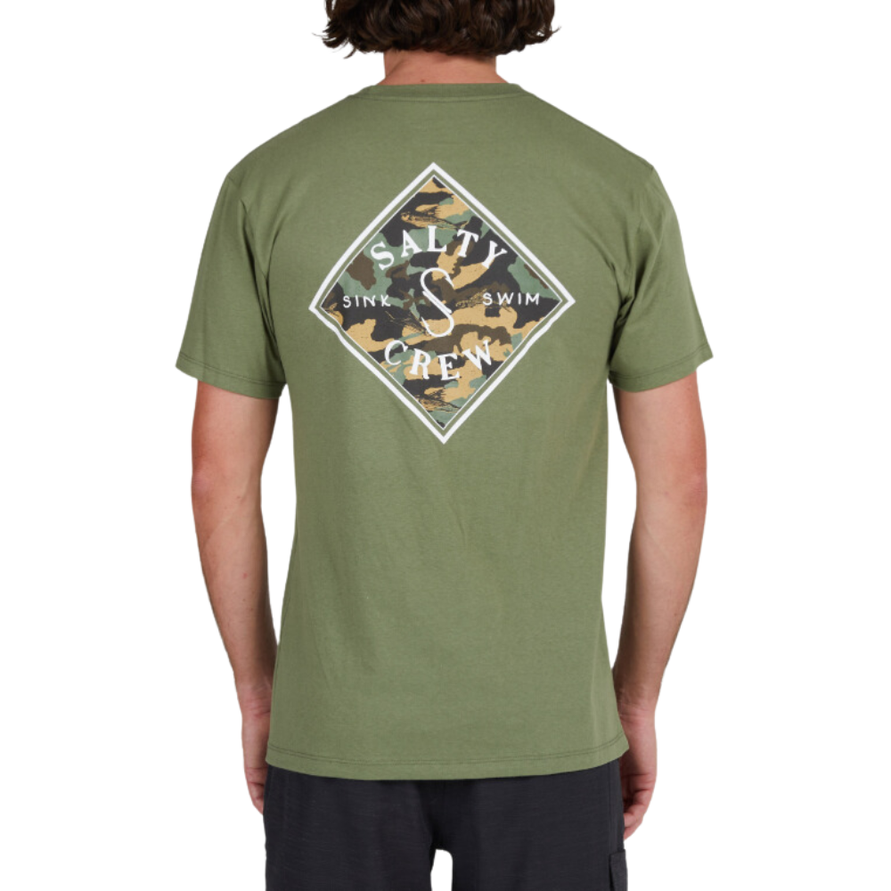 Salty Crew Men's Tippet Camo Fill Premium Tee
