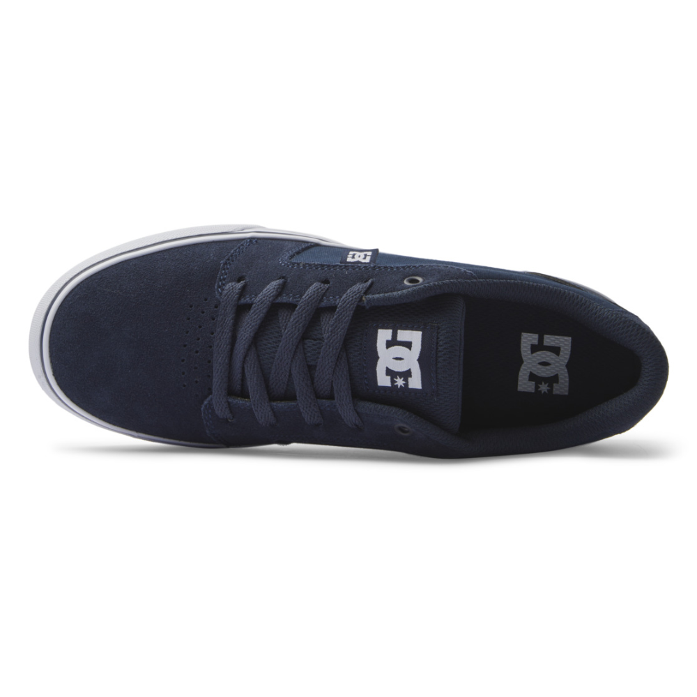 Zapatos DC Anvil para hombre - Azul marino/blanco