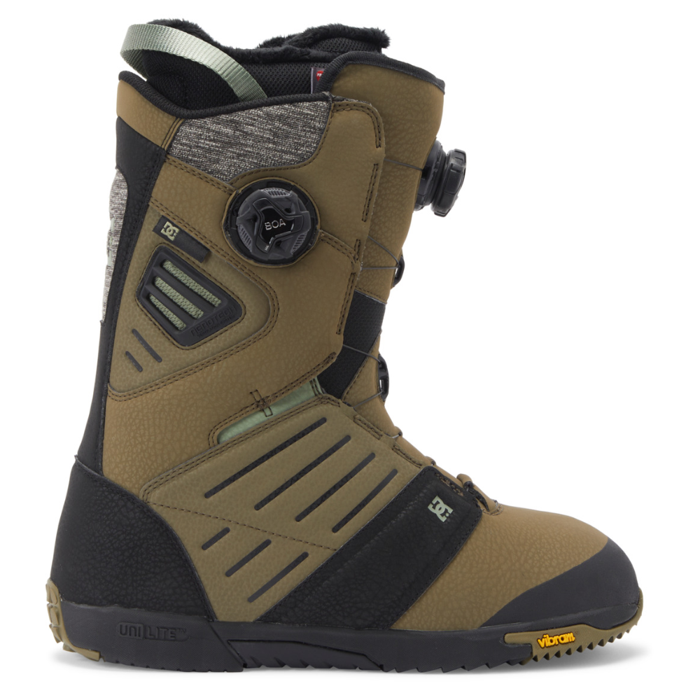 Bottes de snowboard DC Judge Boa pour homme - Olive foncé