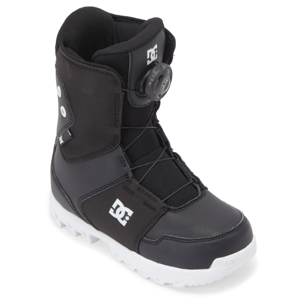Bottes de snowboard DC Kids Scout Boa - Noir/Blanc