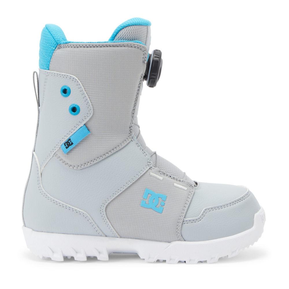 DC Kids Scout Boa Snowboard Boots - Grey/Blue