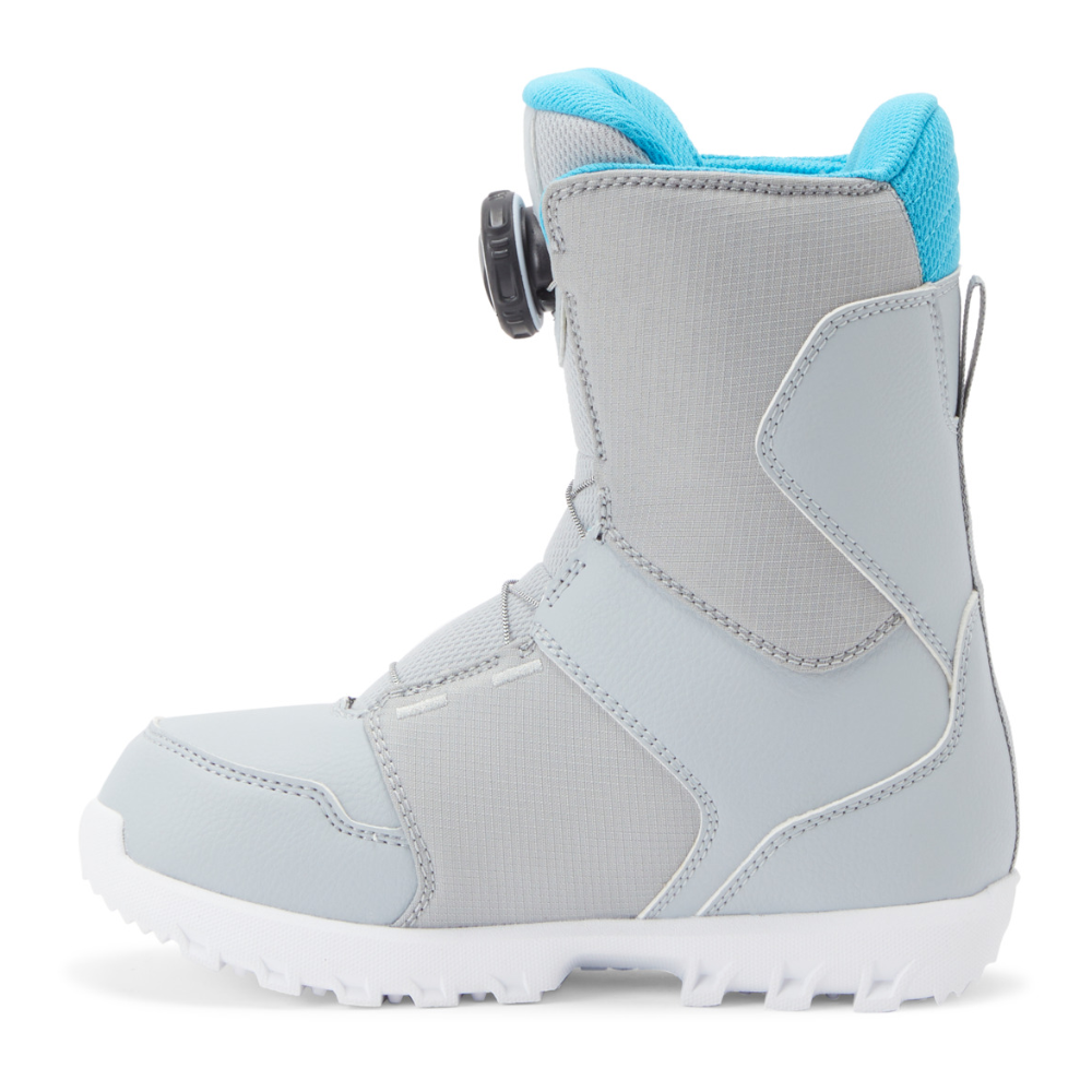 DC Kids Scout Boa Snowboard Boots - Grey/Blue