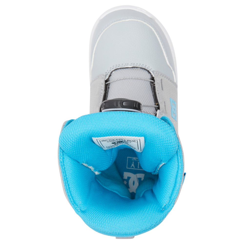 DC Kids Scout Boa Snowboard Boots - Grey/Blue