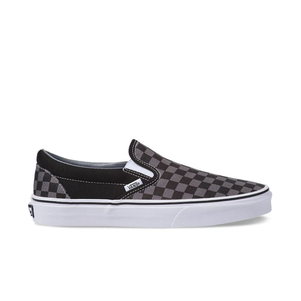 Zapatillas unisex Vans Classic Slip On negras/peltre con cuadros