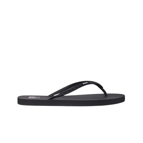 ﻿Reef Womens Seaside Sandals - Black/White