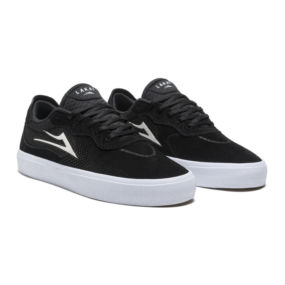 Lakai Men's Essex Shoes - Black/White Suede