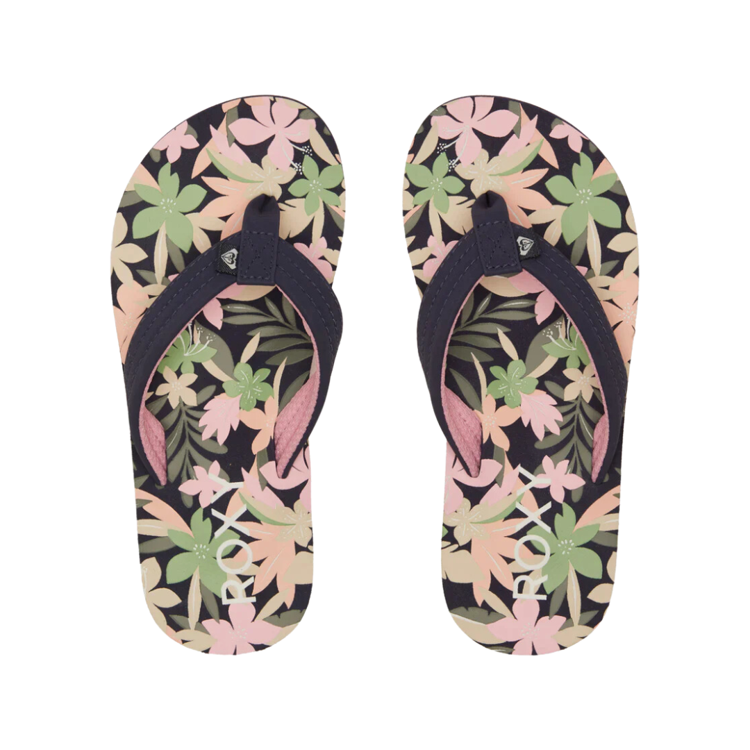 Roxy RG Vista Loreto Flip Flops - Light Navy/Pink