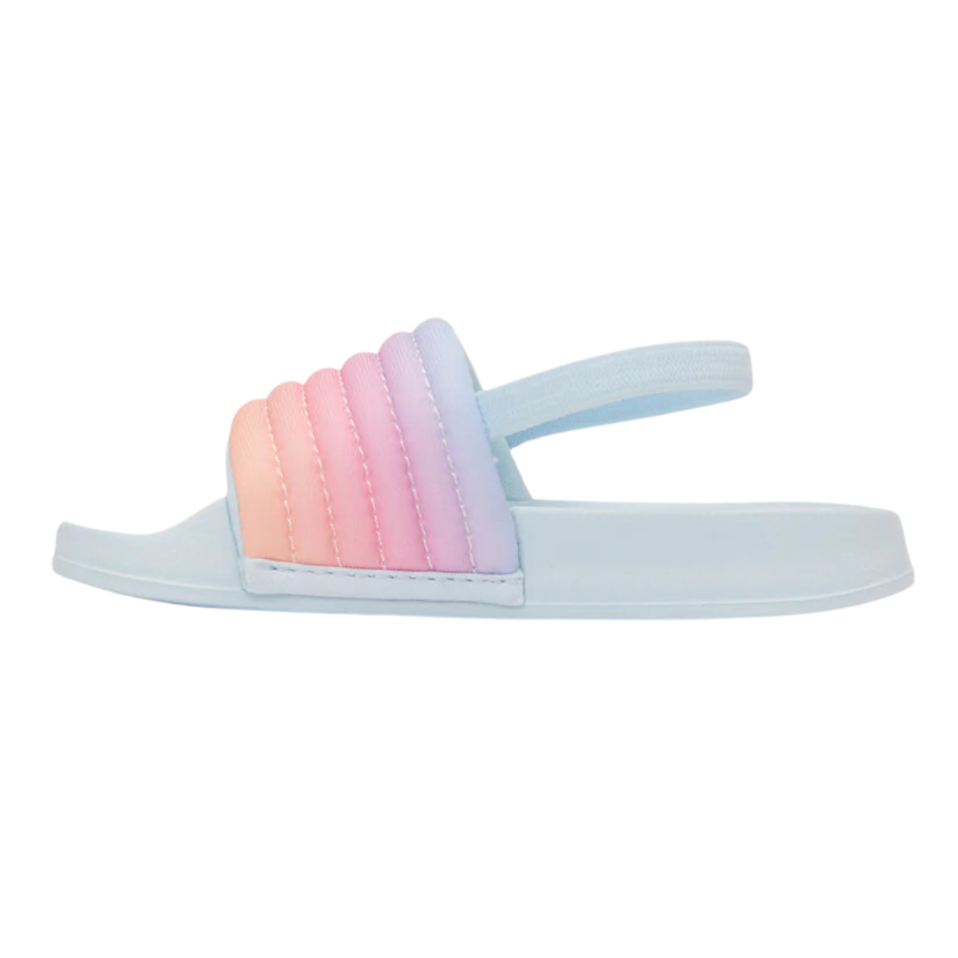 Roxy Toddler TW Slipper Ribbed Sandals - Light Blue