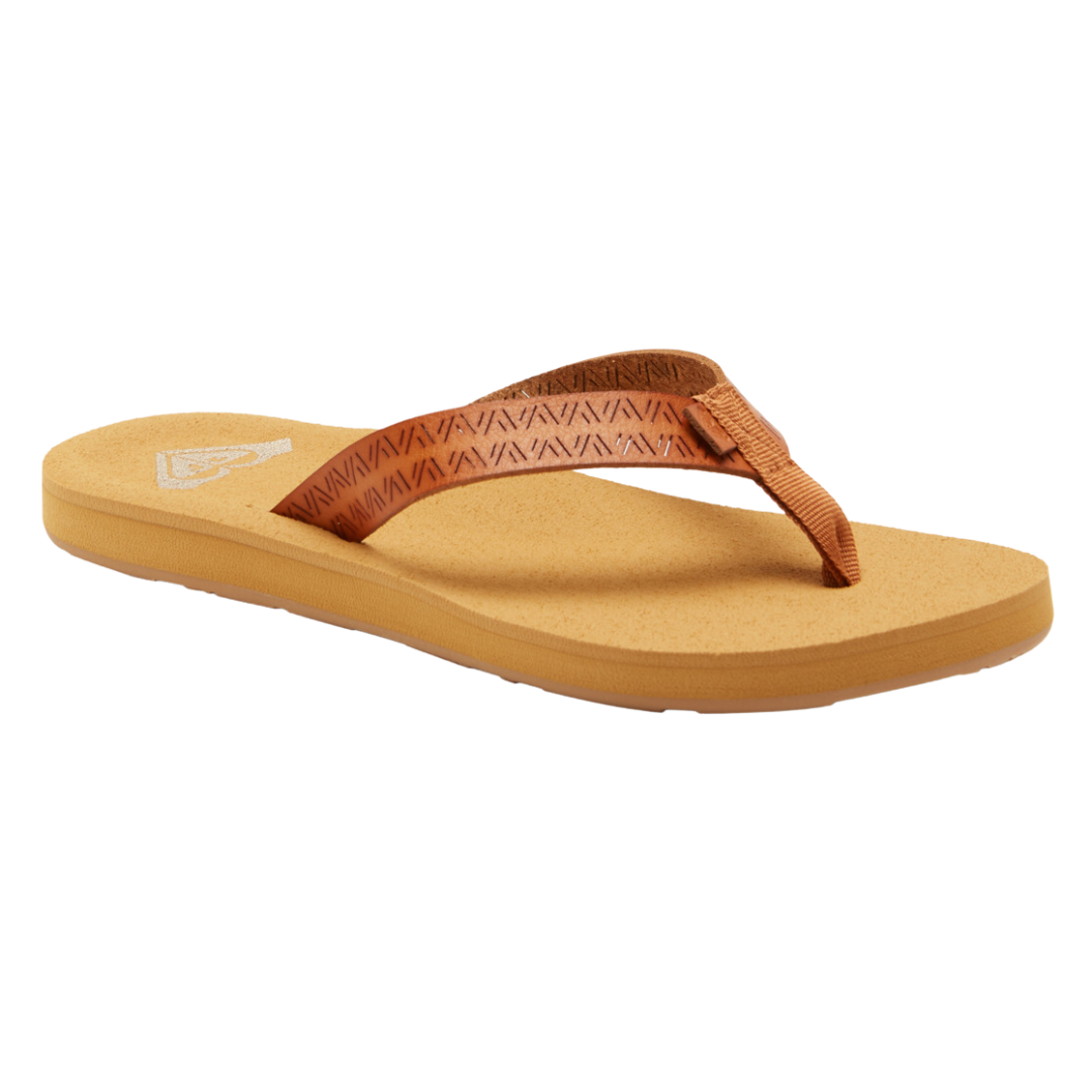 Sandales Roxy Porto Motif pour femme - Tan