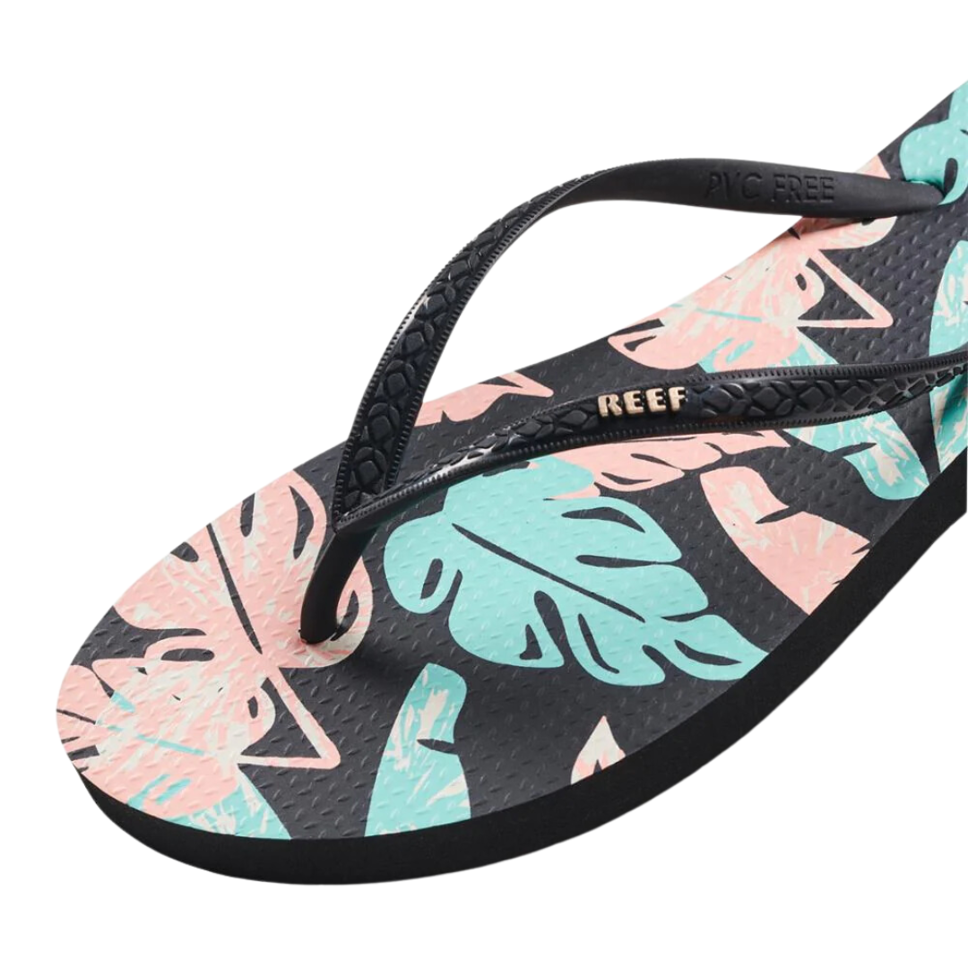Sandalias Reef con estampados marinos para mujer - Neon Monstera