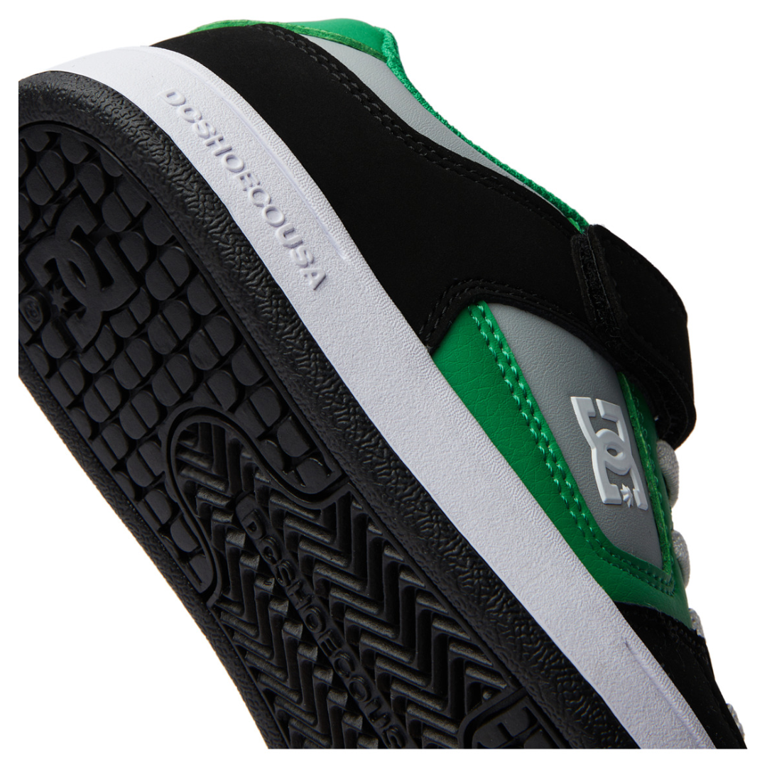 DC Youth Manteca 4 V Shoes - Black/Kelly Green