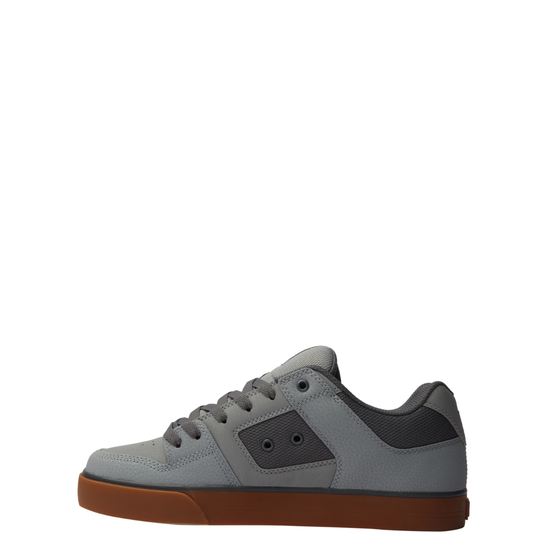 Zapatillas de skate DC Pure para hombre - Carbono/Goma