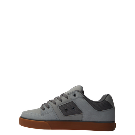 DC Men's Pure Skate Shoes - Carbon/Gum