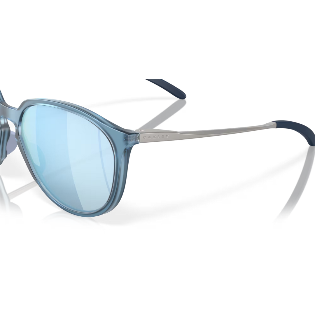 Gafas de sol Oakley Sielo - Lentes polarizadas Prizm Deep Water, montura mate lavado a la piedra