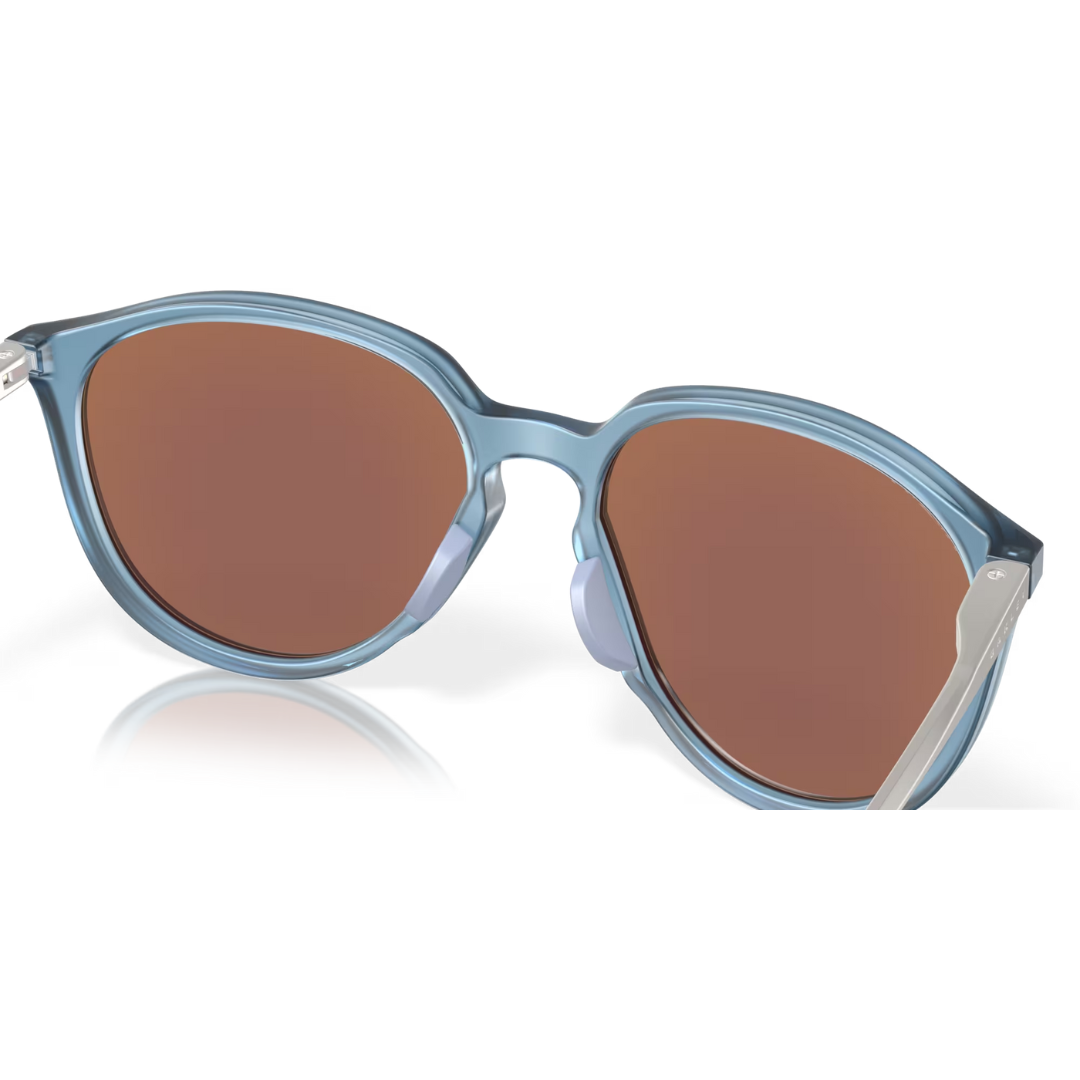 Gafas de sol Oakley Sielo - Lentes polarizadas Prizm Deep Water, montura mate lavado a la piedra